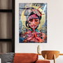 Wallity Cuadro Decorativo de Vidrio Templado Multicolor 70 x 100 cm